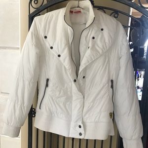 Ferrari down jacket white
